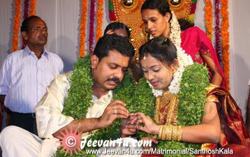 Santhosh Kala Wedding at Ambalamukku Trivandrum kerala